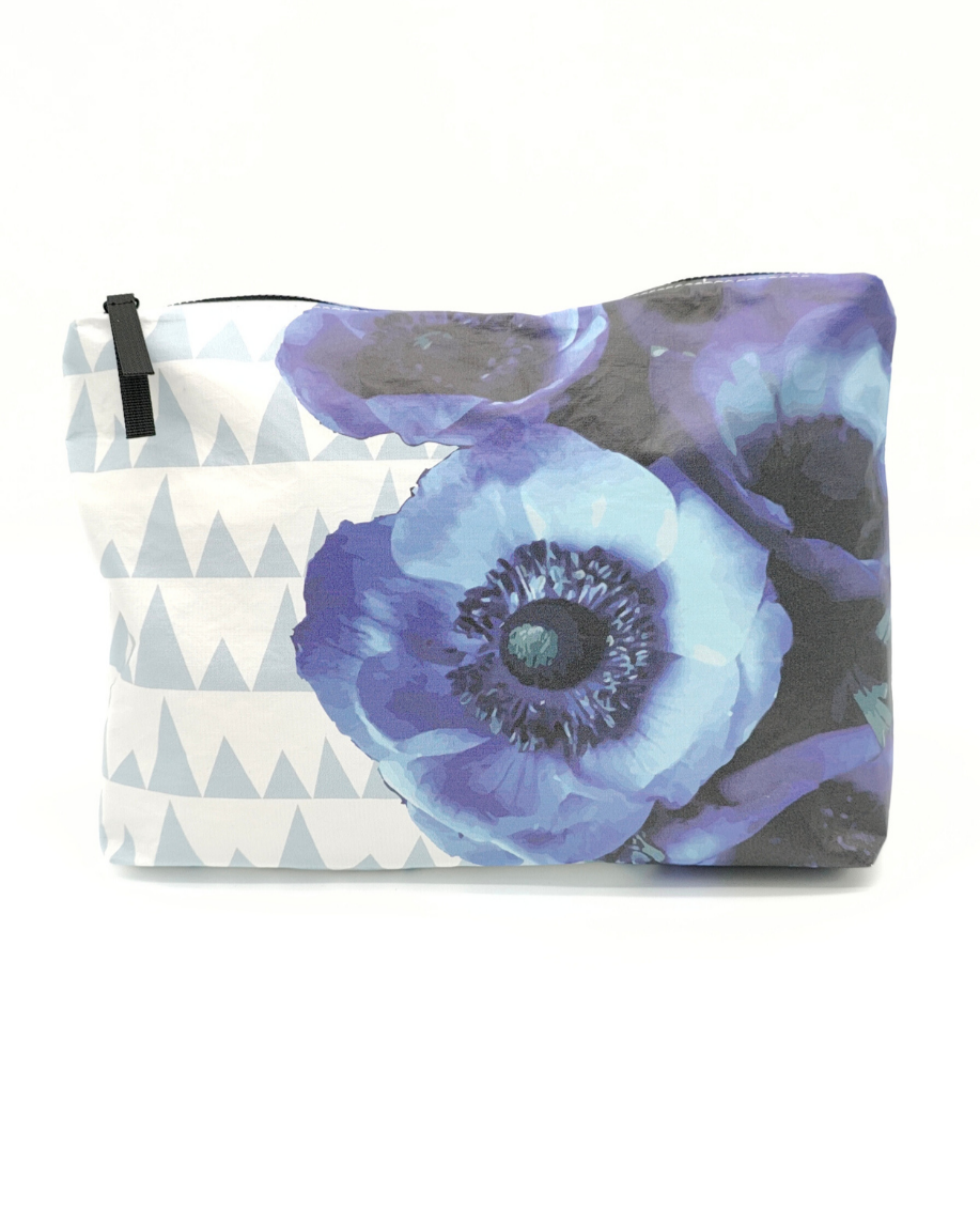Tyvek Pouch - Sawtooth Blue/Blue Floral
