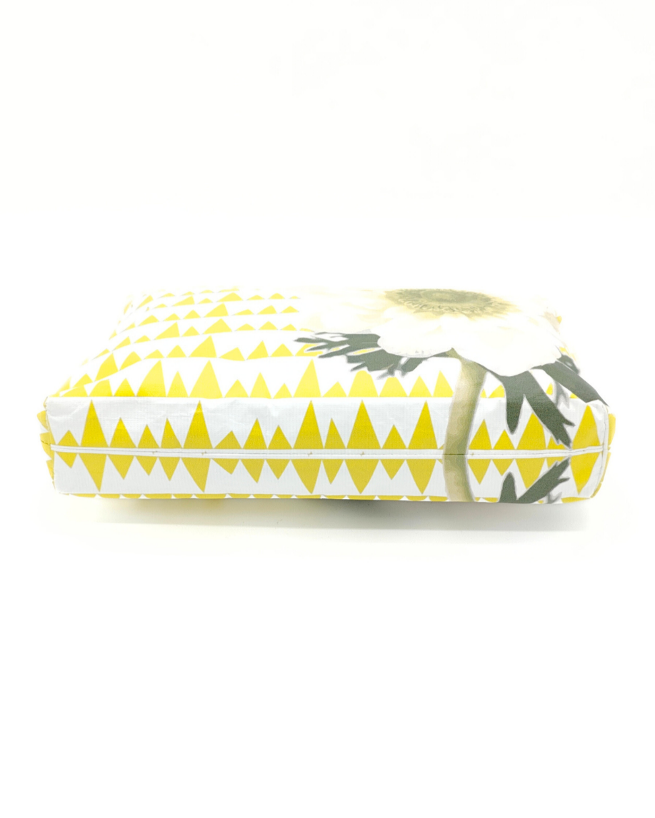 Tyvek Pouch - Sawtooth Yellow/White Floral