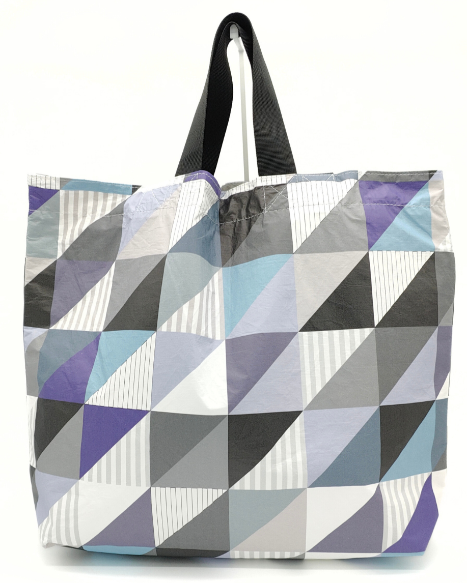 Tyvek Tote Bag - Patchwork Blue