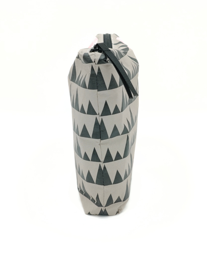 Tyvek Pouch - Sawtooth Taupe/Black/Pink Floral