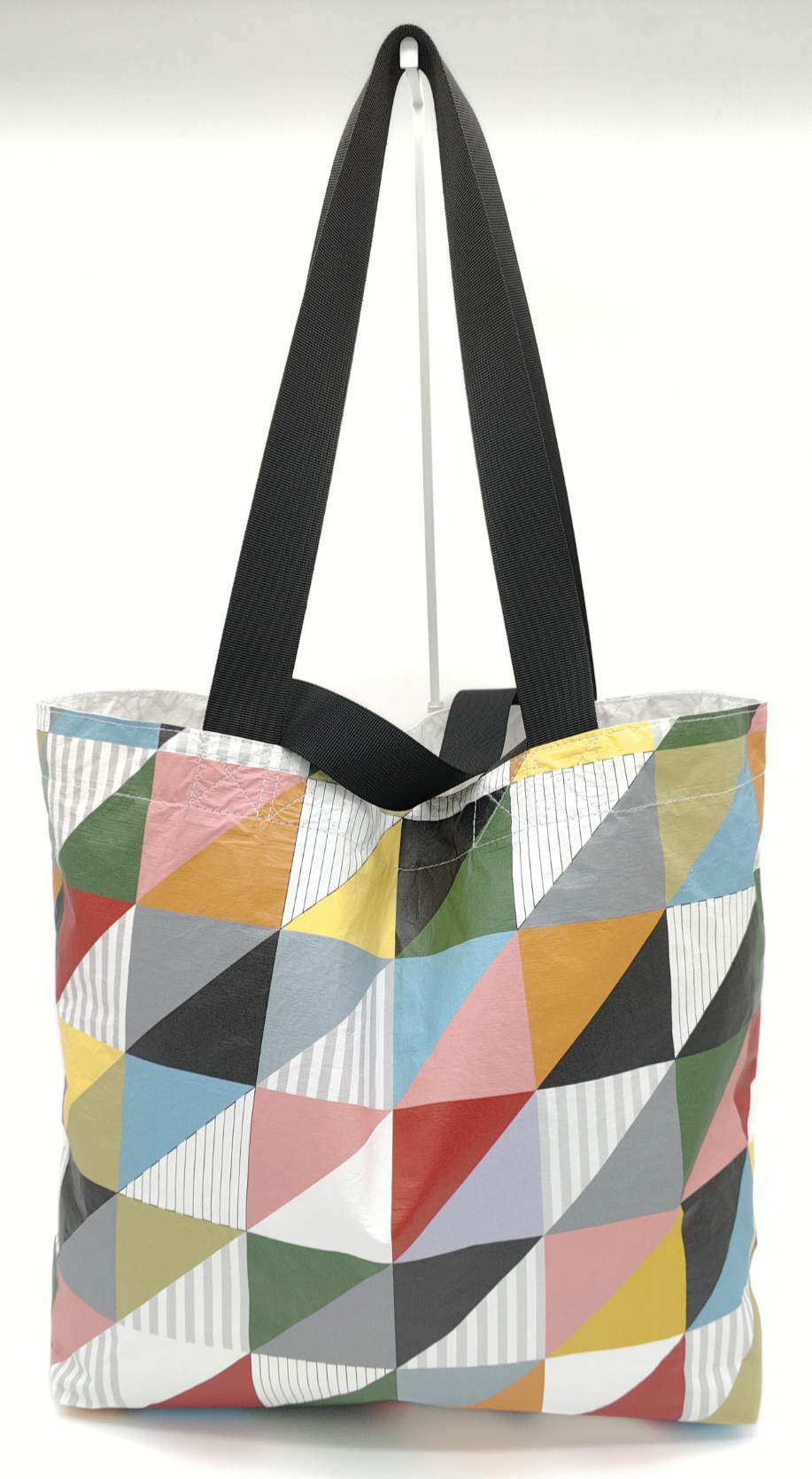 Tyvek Tote Bag - Patchwork Red