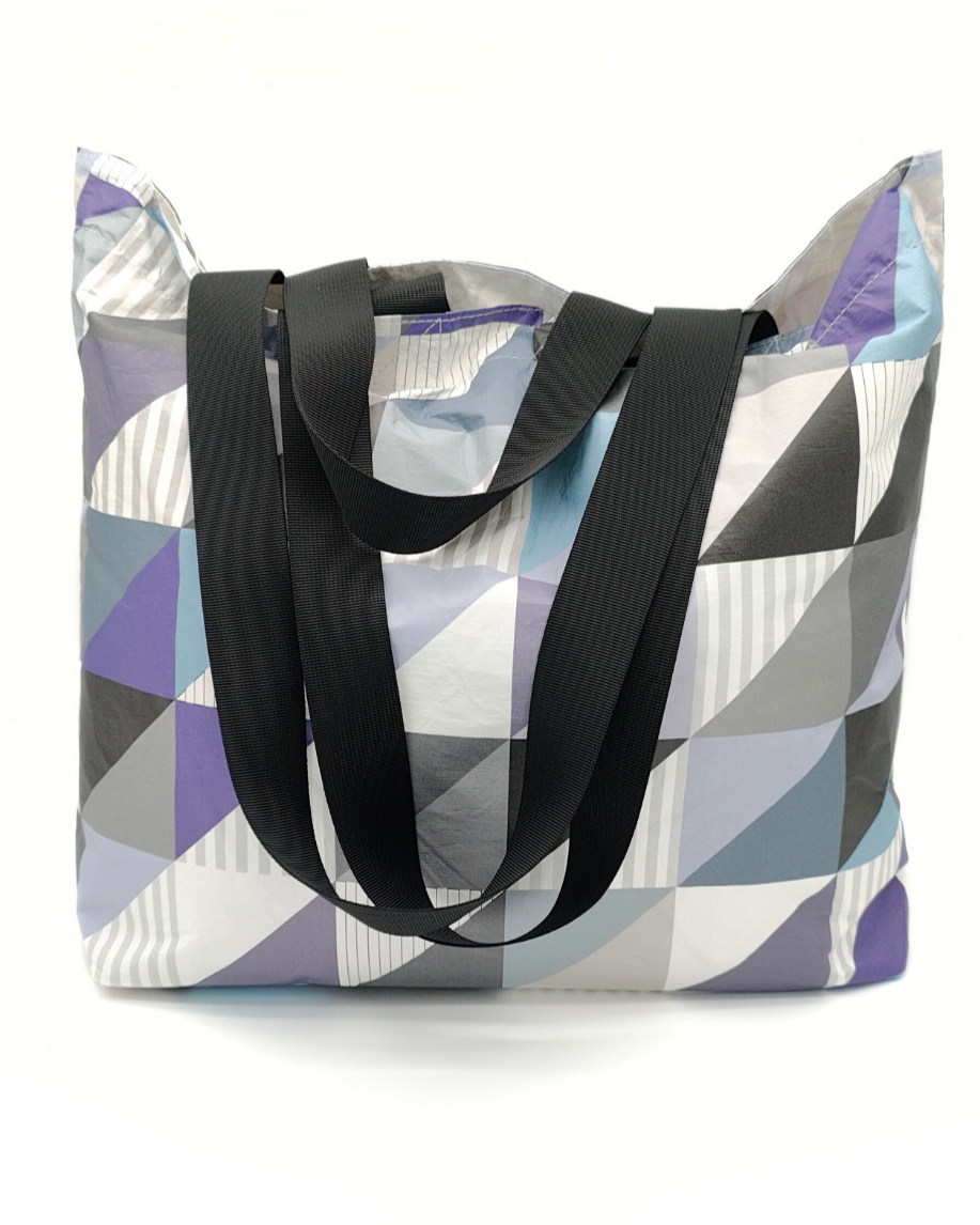 Tyvek Tote Bag - Patchwork Blue