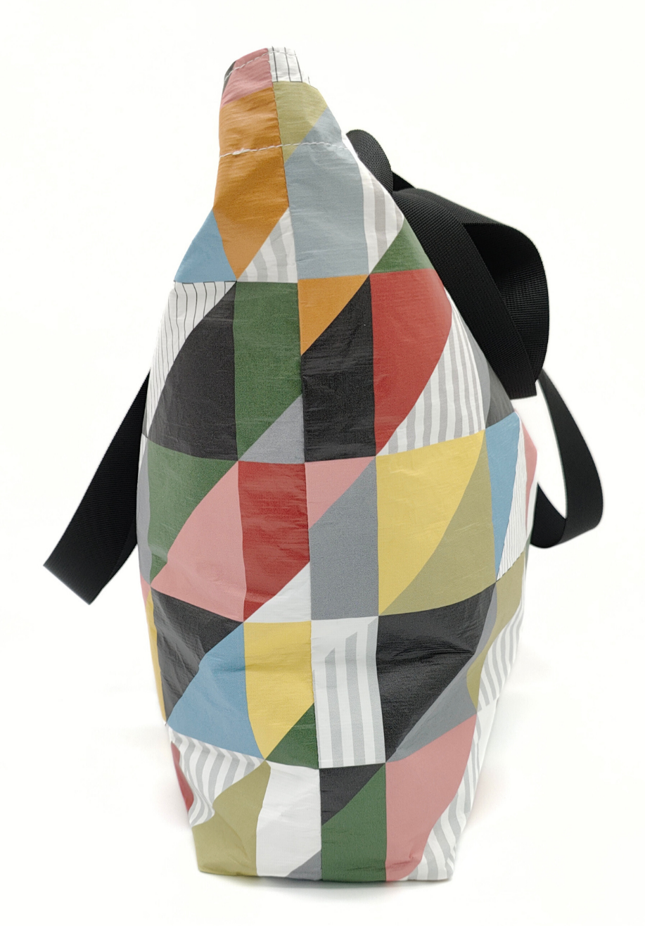 Tyvek Tote Bag - Patchwork Red