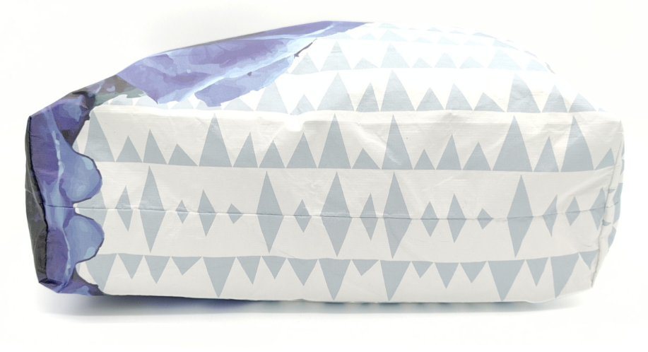 Tyvek Tote Bag - Sawtooth Blue/Blue Floral