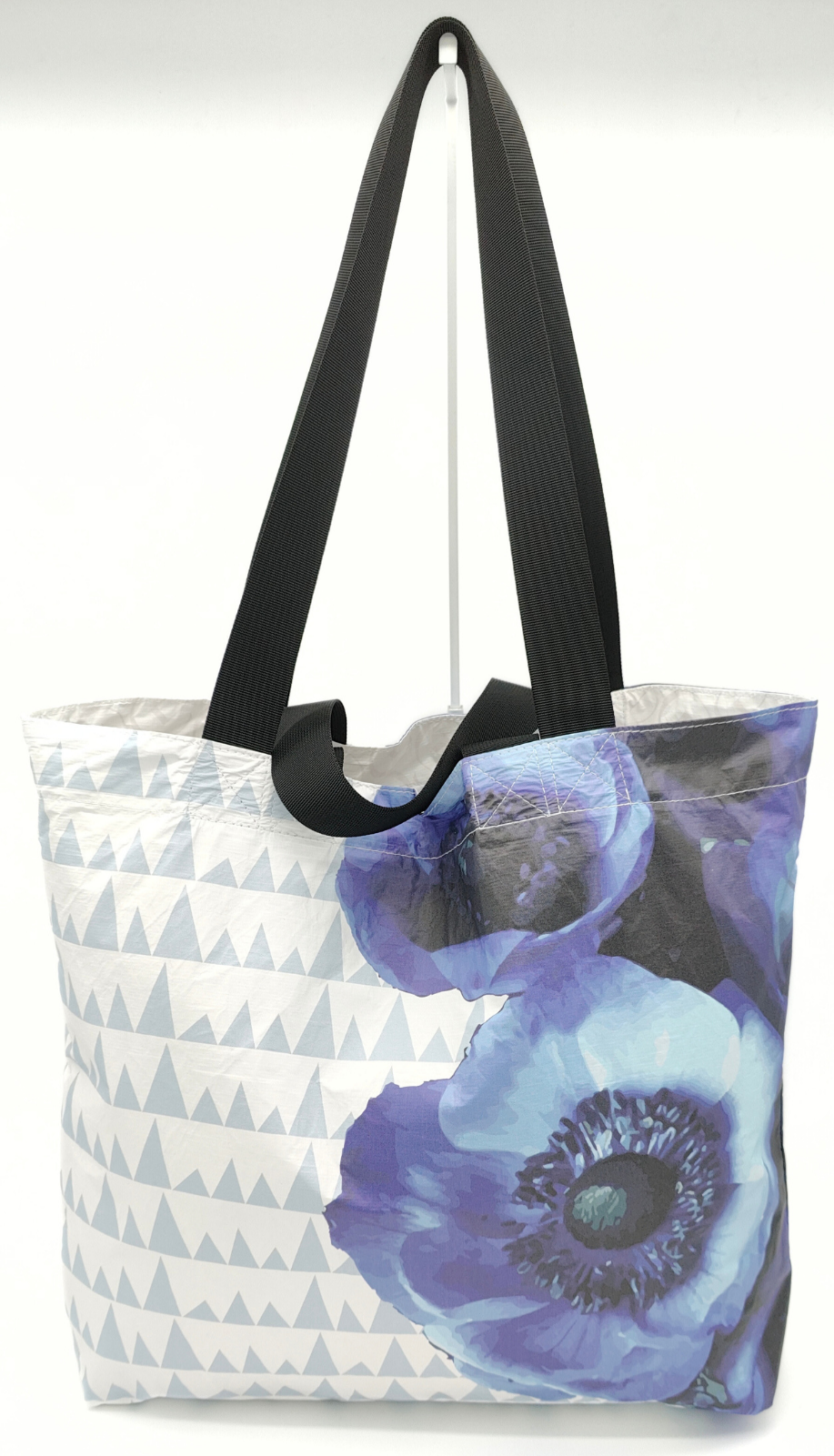 Tyvek Tote Bag - Sawtooth Blue/Blue Floral