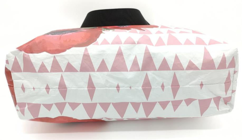 Tyvek Tote Bag - Sawtooth Pink/Red Floral