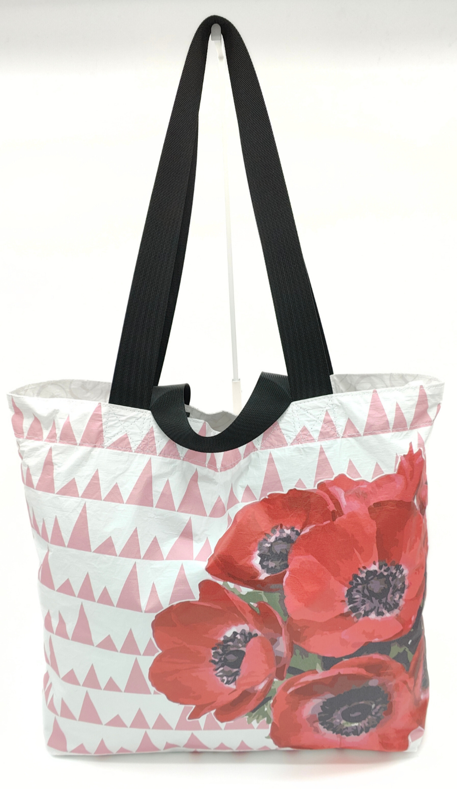 Tyvek Tote Bag - Sawtooth Pink/Red Floral