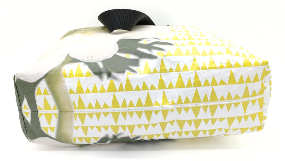 Tyvek Tote Bag - Sawtooth Yellow/White Floral
