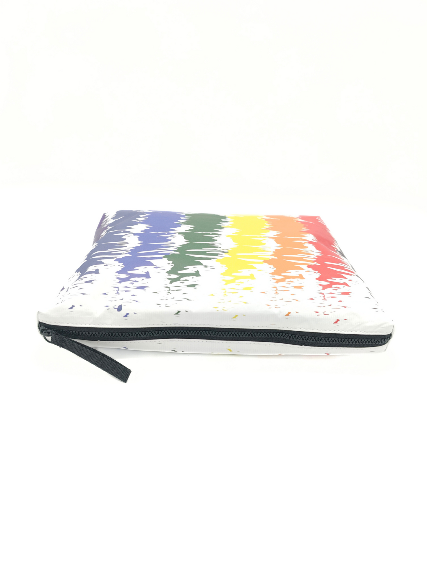 Tyvek Pouch - Rainbow Scribble Stripe